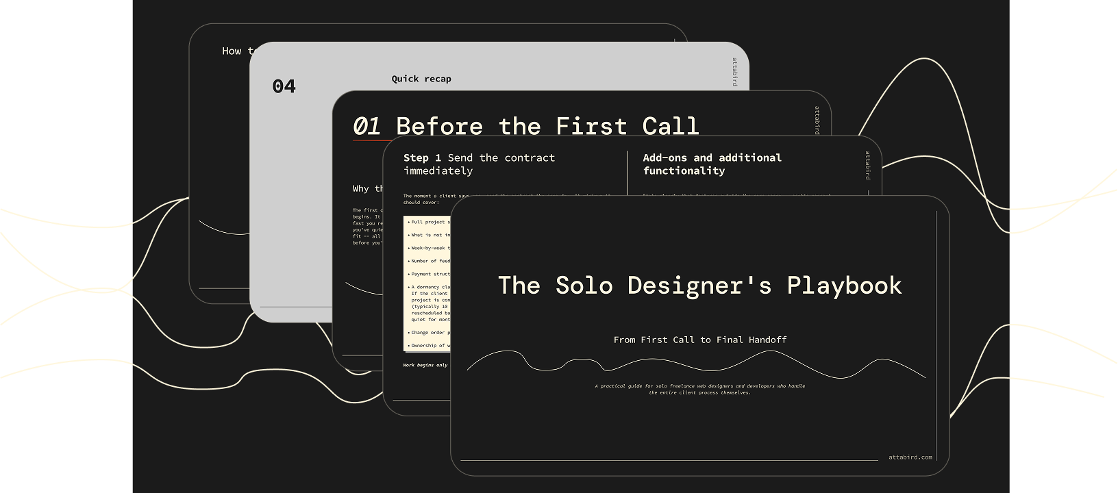 The Solo Designer's Playbook blog cover