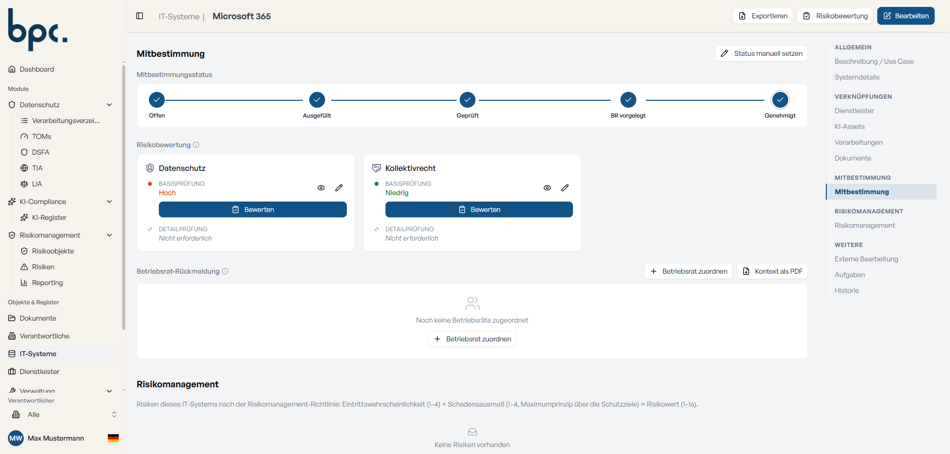 Übersicht der IT-Systeme im ropa:hub