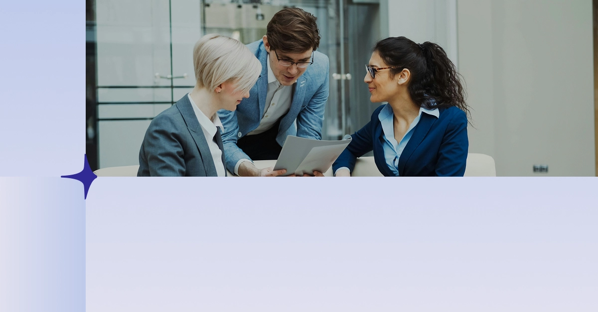 Investor reviewing documents