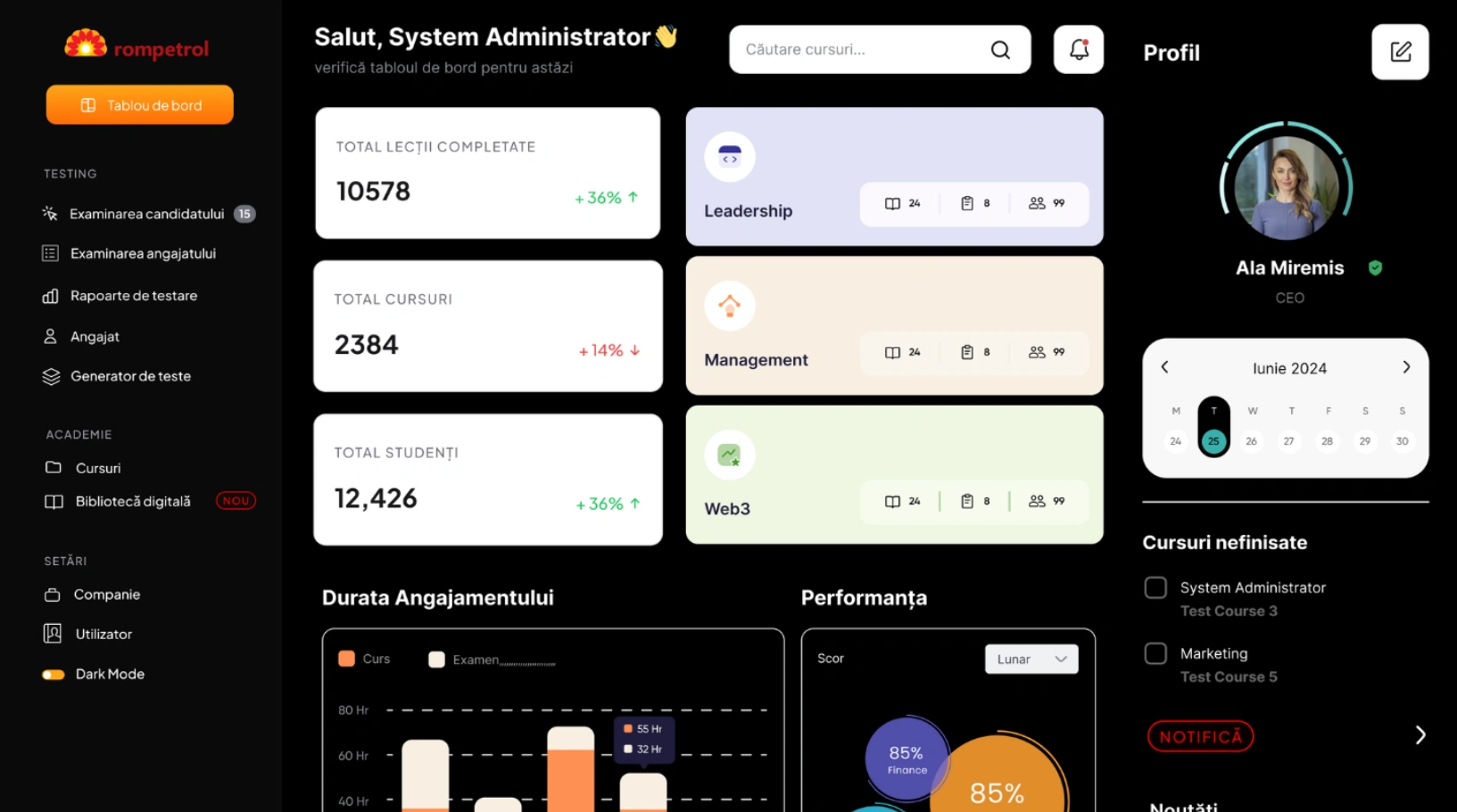 Servicii de creare website, aplicații mobile, dezvoltare software.