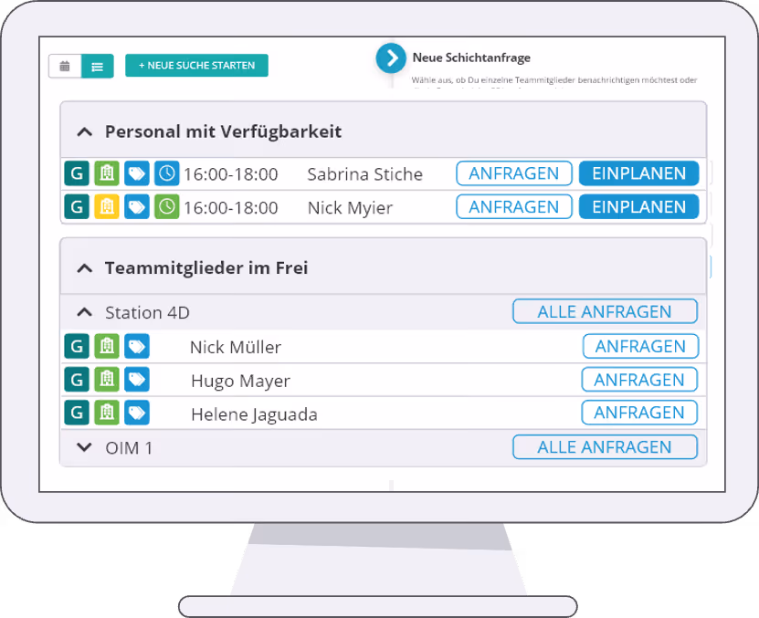Reaktion Personalausfall