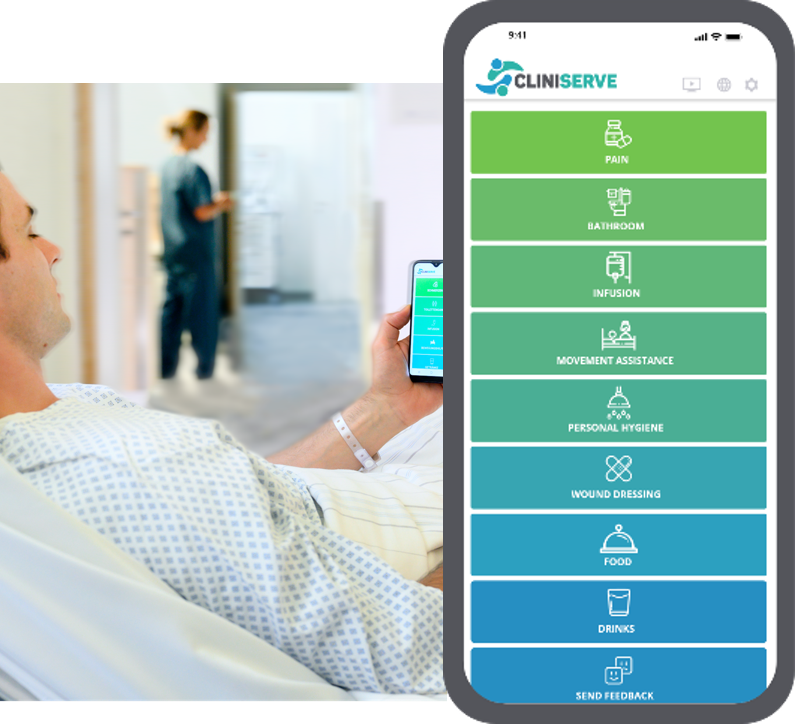 Patient nutzt sein eigenes Smartphone
