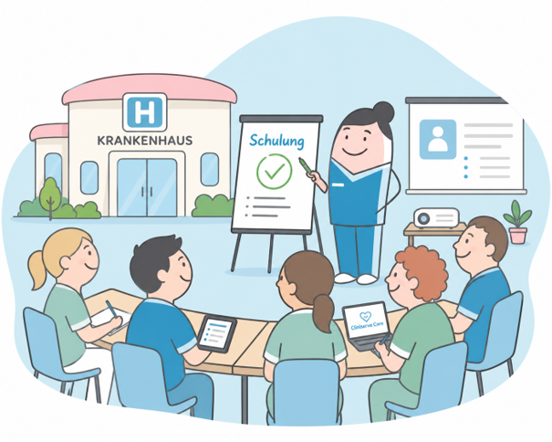 Schulung der Mitarbeitenden durch Cliniserve