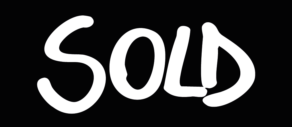 La parola 'VENDUTO' scritta in caratteri bianchi su sfondo nero.