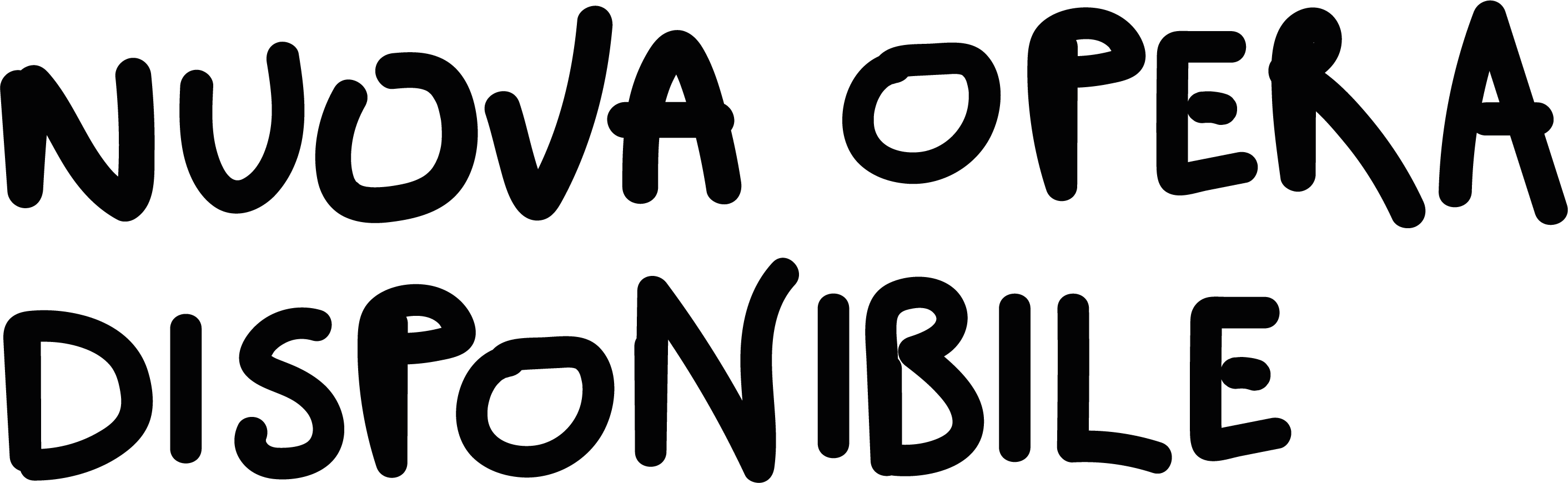 Testo scritto a mano con la scritta 'Nuova offerta disponibile'.