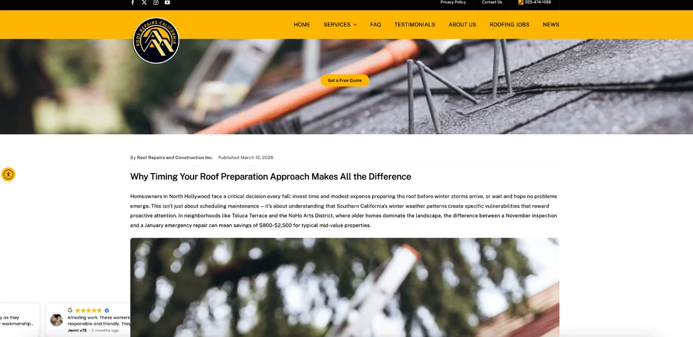 roofing blog example