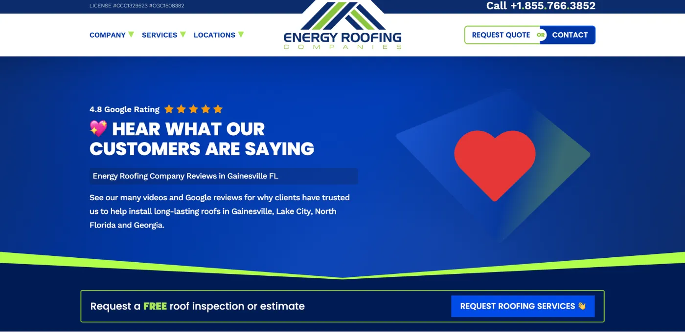 roofing review page example 1