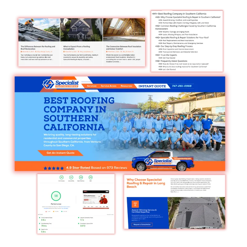 On-Page SEO Services for Roofers 