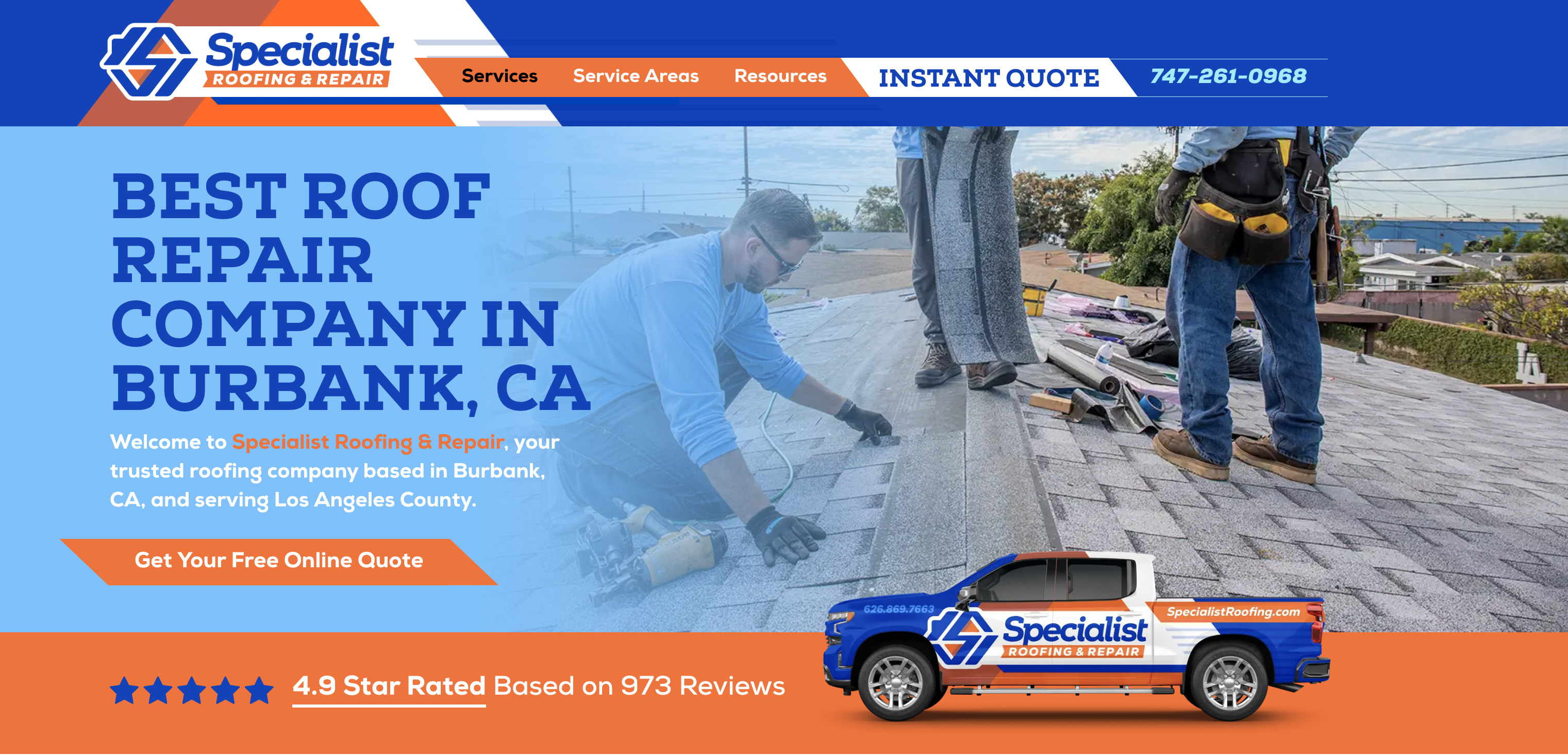 roofing service page optimization