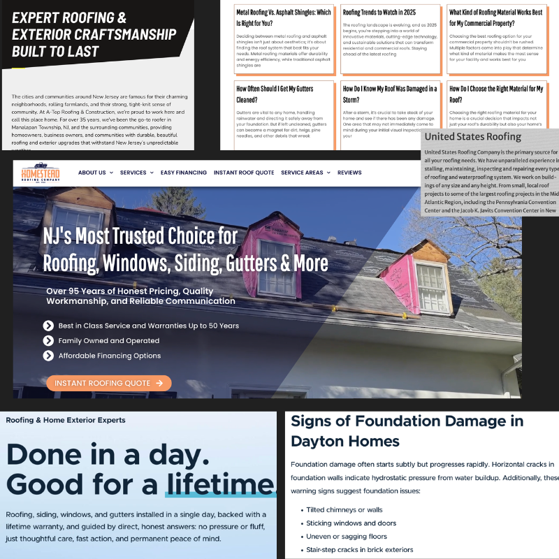 On-Page SEO Services for Roofers 