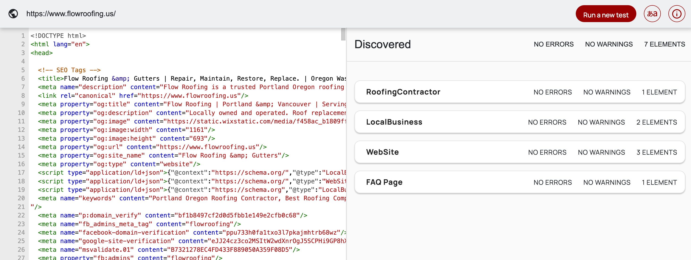 Schema Markup structure