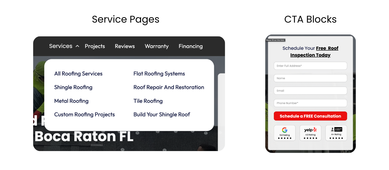 CRO for Forte Roofing