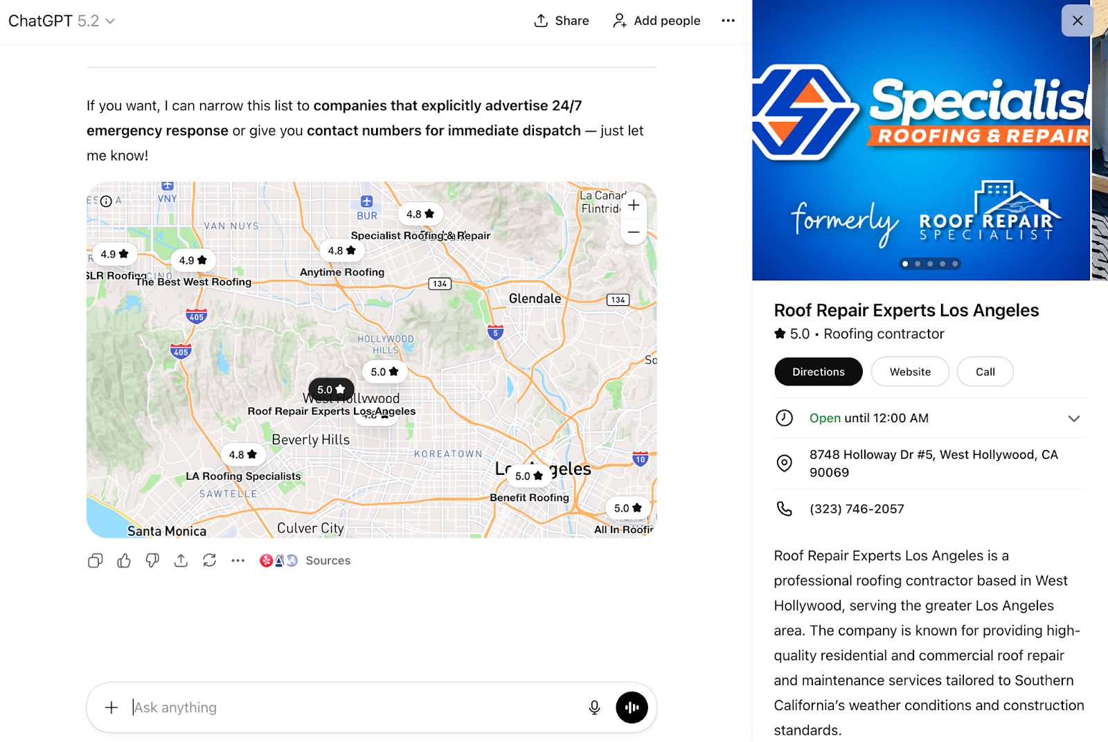local listing and citations for AI