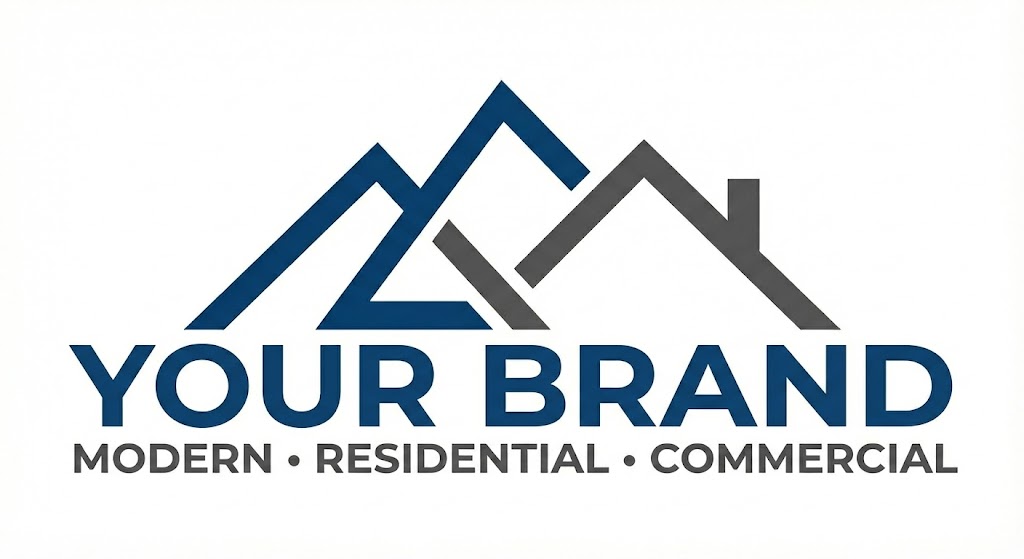 modern roofing logo