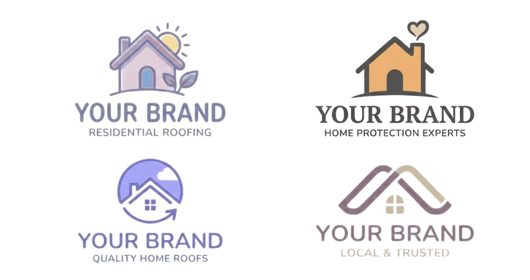 Residential Roofing Logos