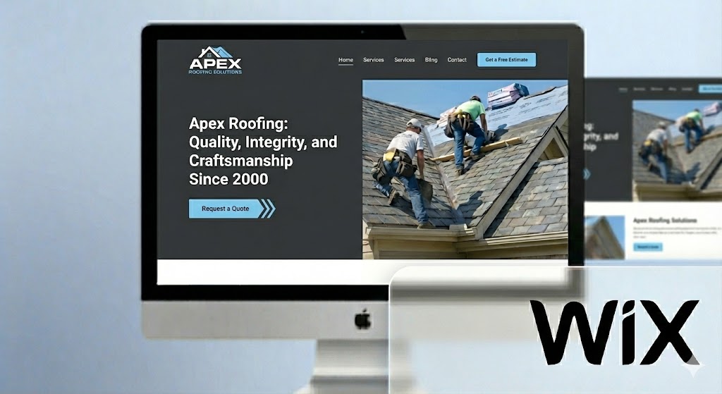 Wix website builder for Roofing