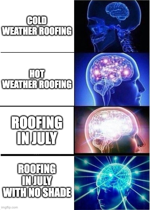 Expanding Brain: Levels of Summer Roofing Pain