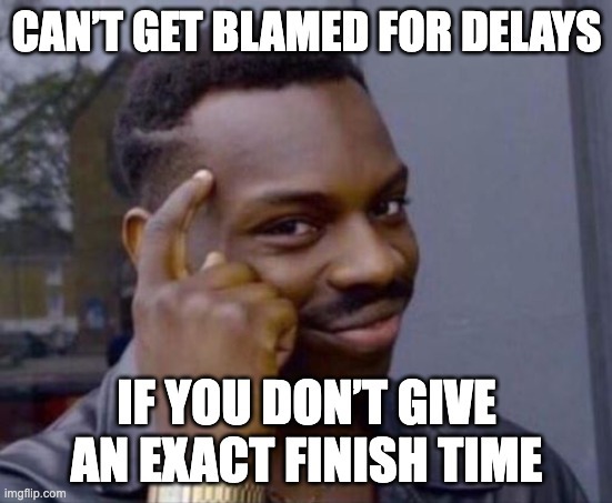 Guy Tapping Head: No Timeline, No Blame