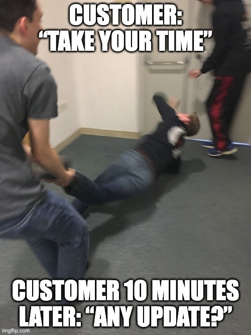 Duality of Man: Take Your Time vs Hurry Up