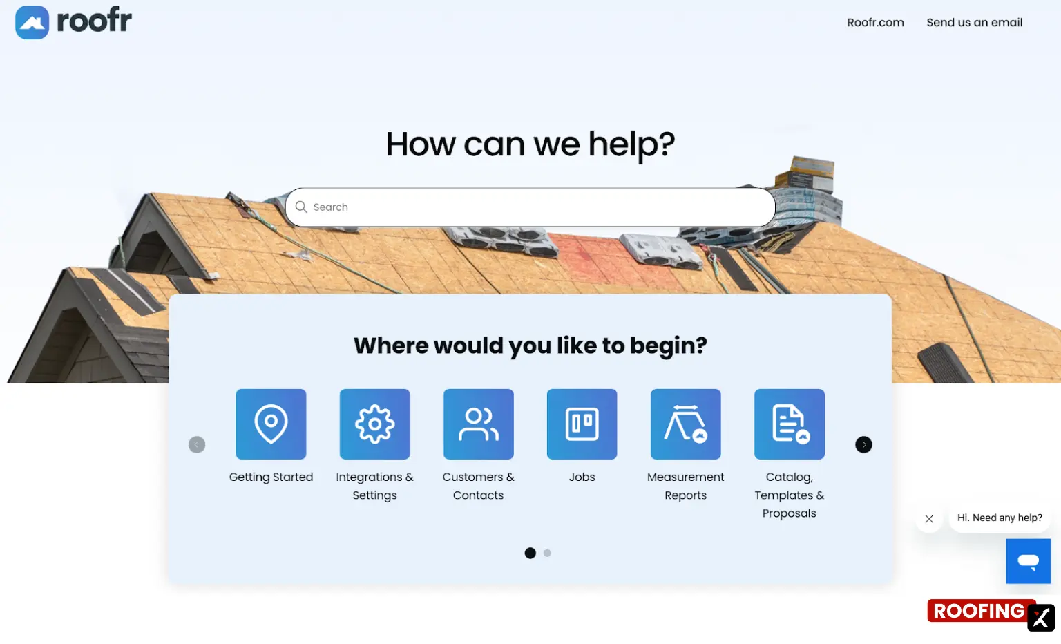 Roofr Ease of Use & Documentation