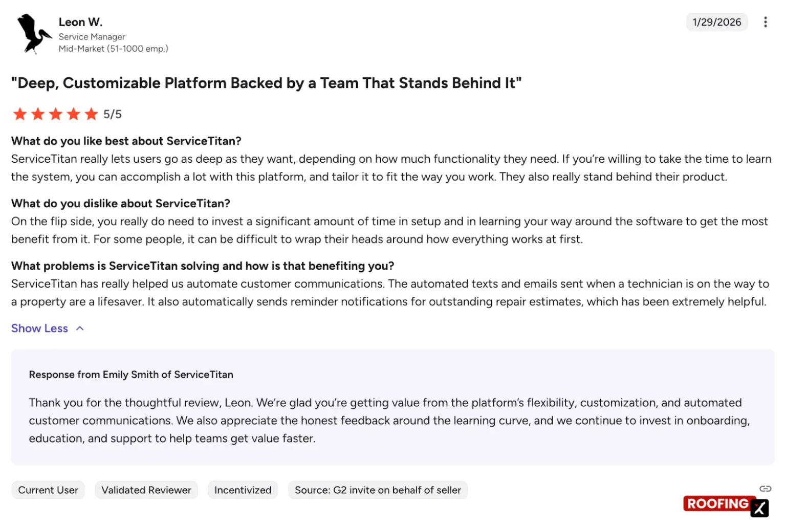 Serviceitan User Reviews