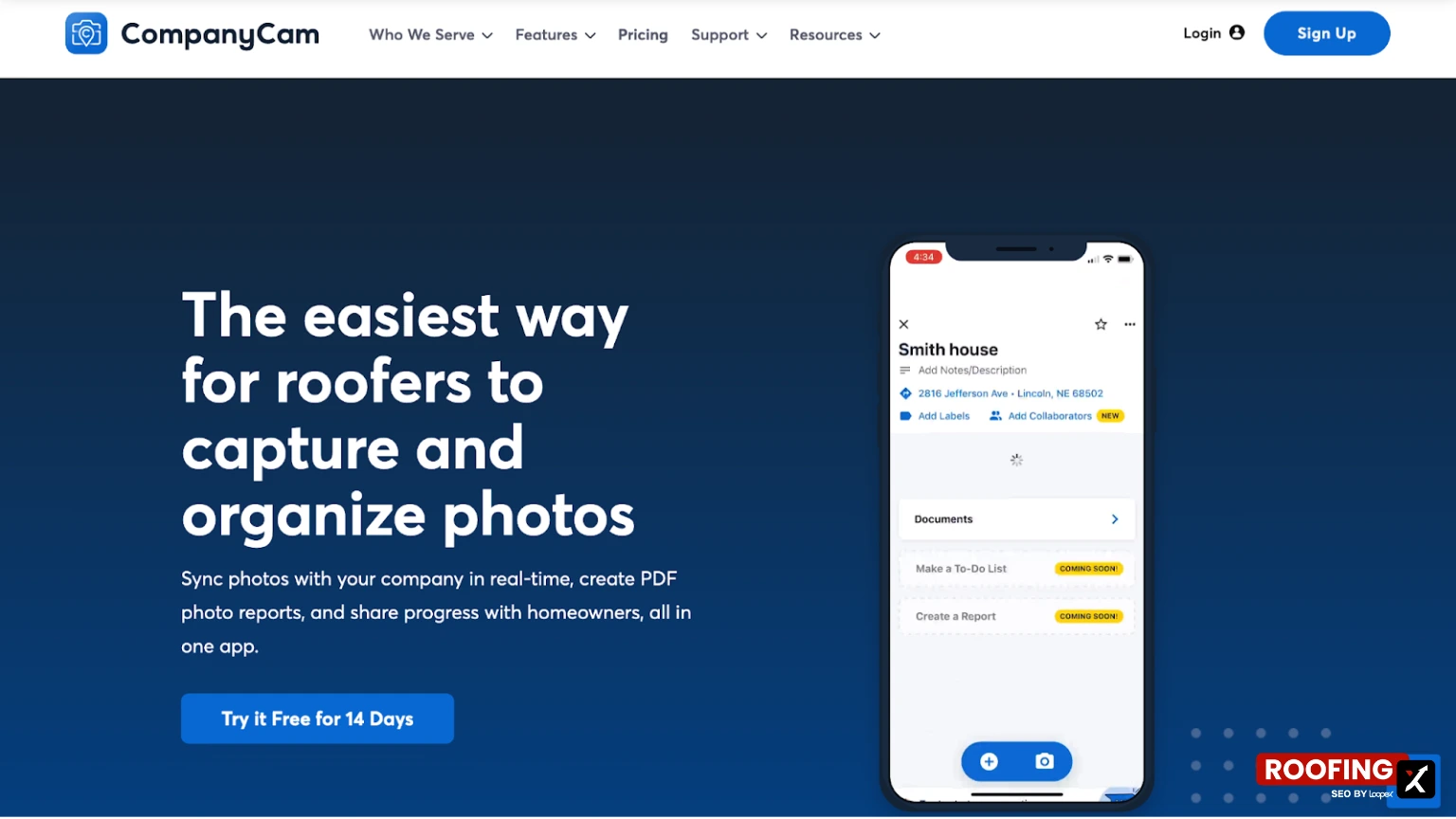 CompanyCam Home Page