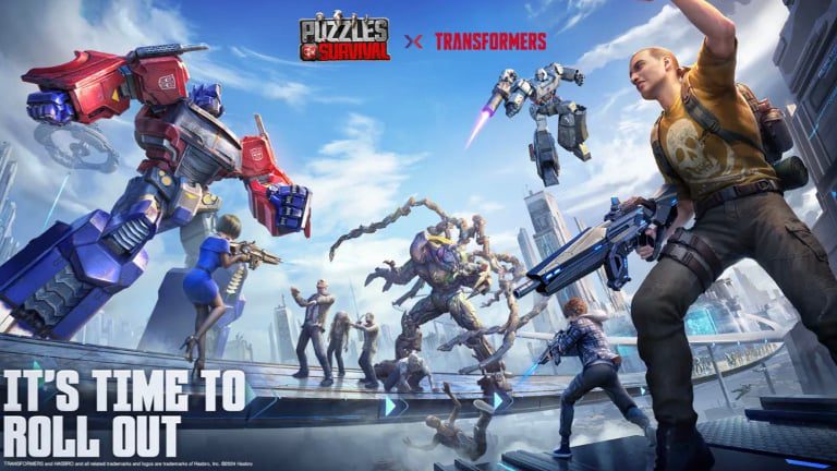 TRANSFORMERS bots and Puzzles & Survival Game Unite to Combat a Massive Invasion!