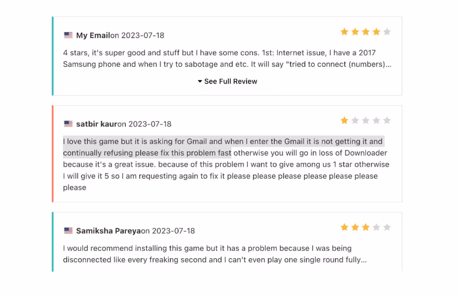 User Feedback Game Growth