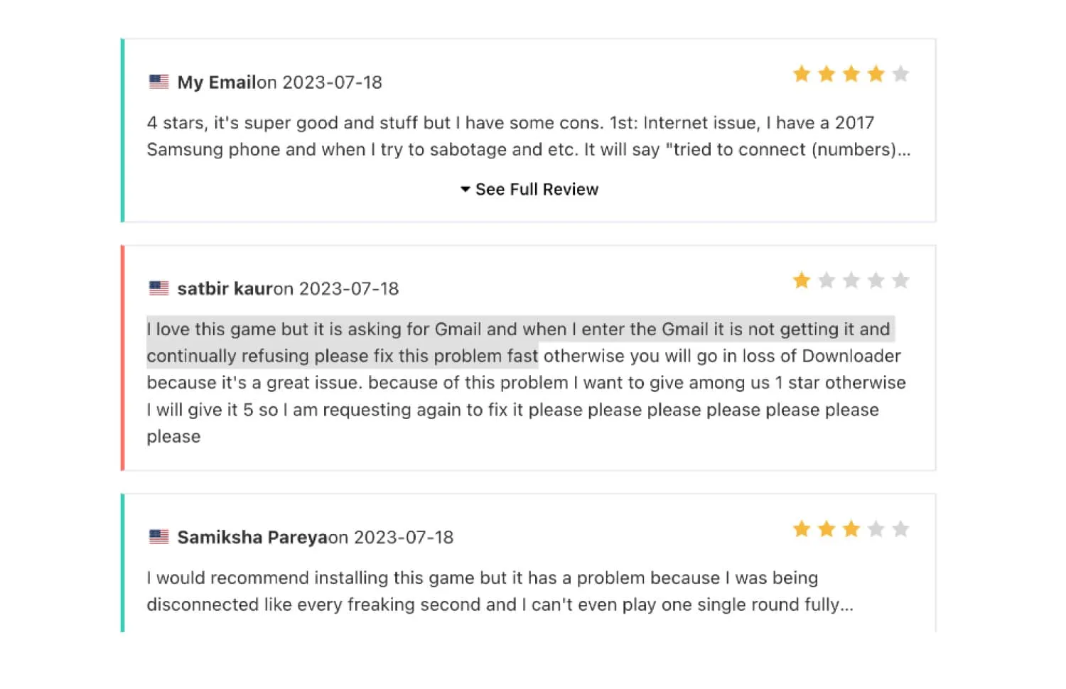 User Feedback Game Growth