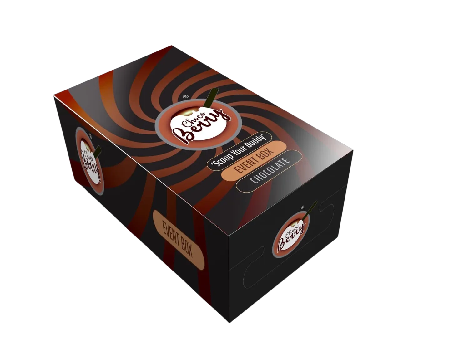 family pack ice cream product mock up