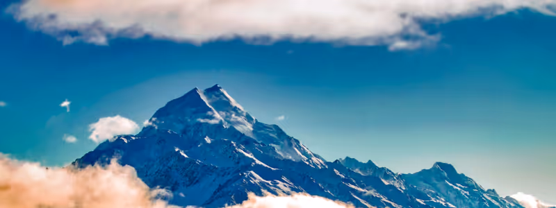 A mountain peak.
