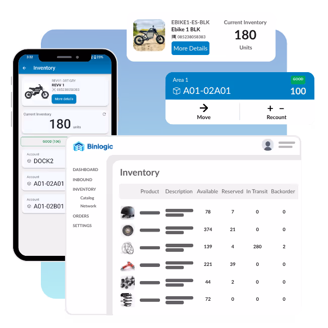 Inventory management software that tracks inventory quantities and provides workflows for managing inventory counts.