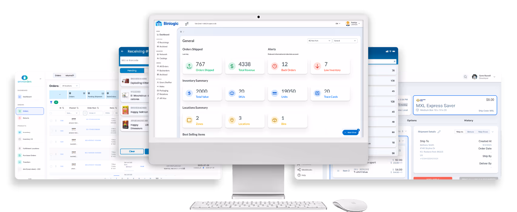 business software Suite Inventory Management System BinLogic 2
