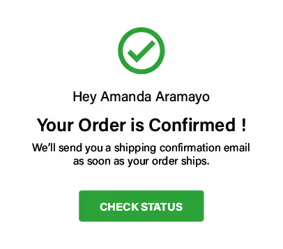 Order Confirmation Pop Up of Shopify linked to Inventory Management System Software BinLogic