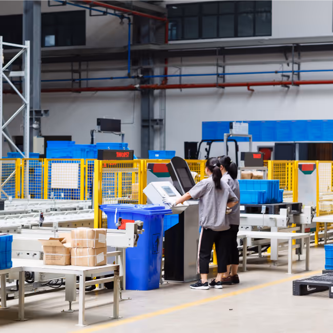 A fulfillment center with many advanced material handling upgrades.
