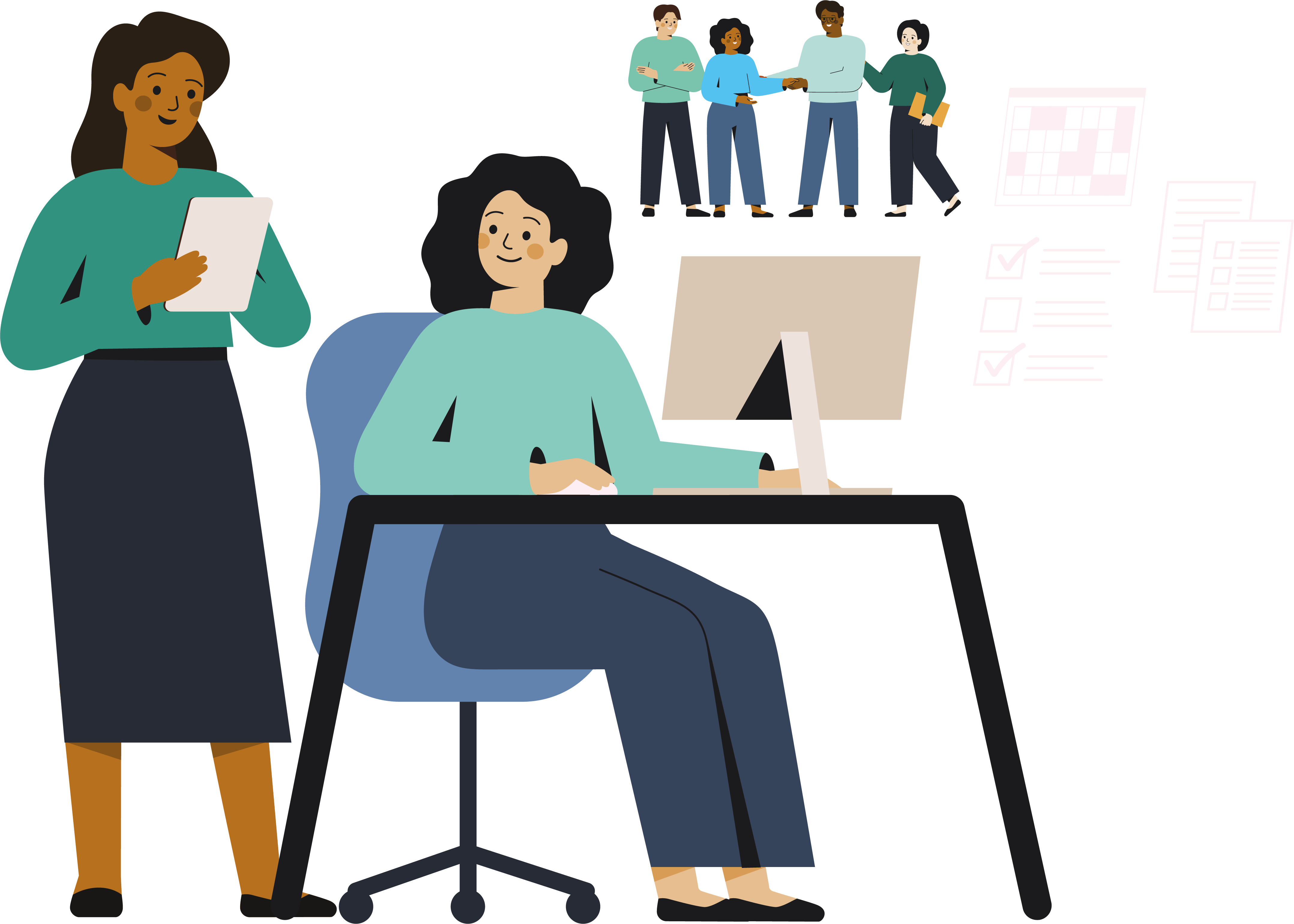 Day to day Neuron NHS Illustration