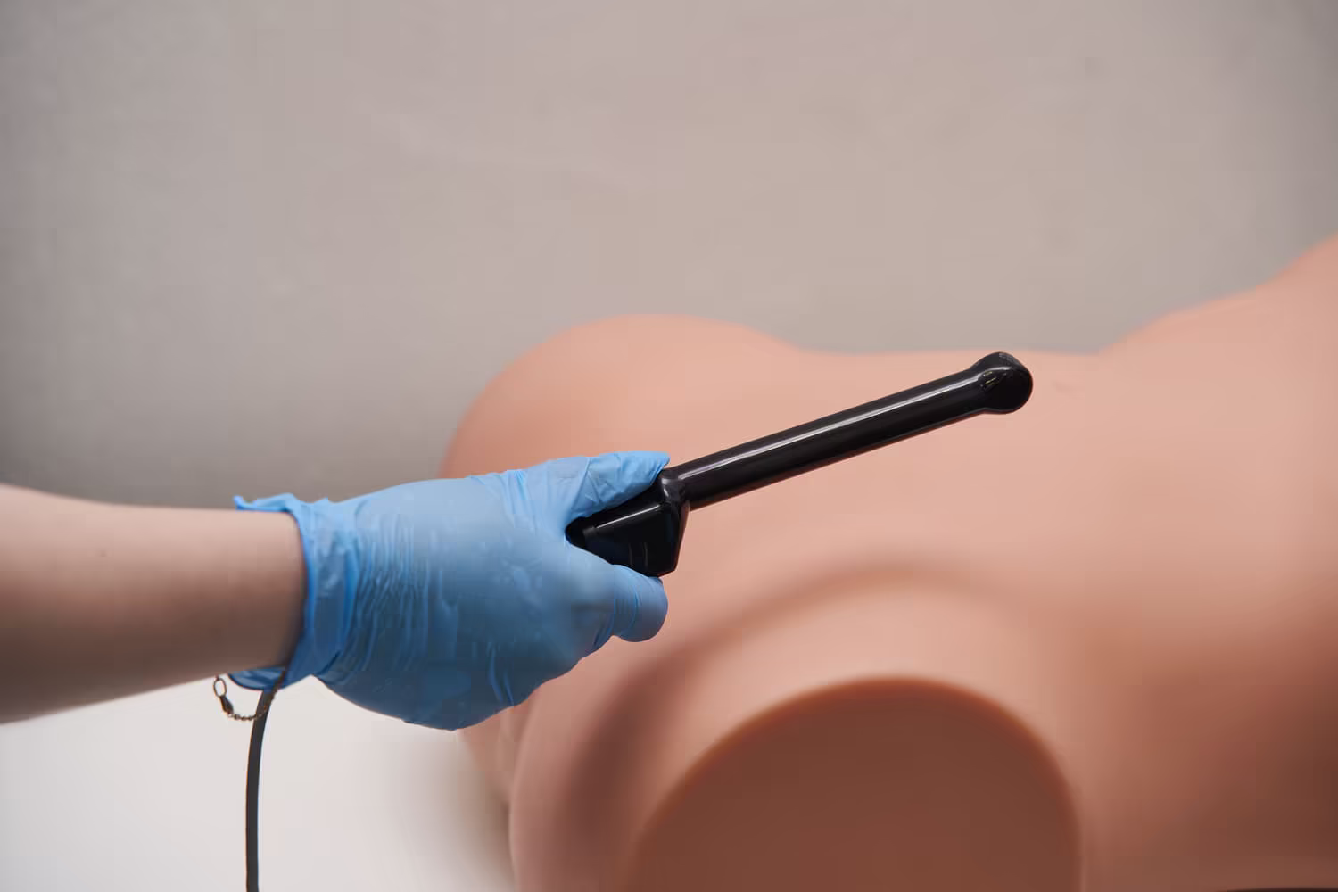 Practice in transvaginal ultrasound examination.