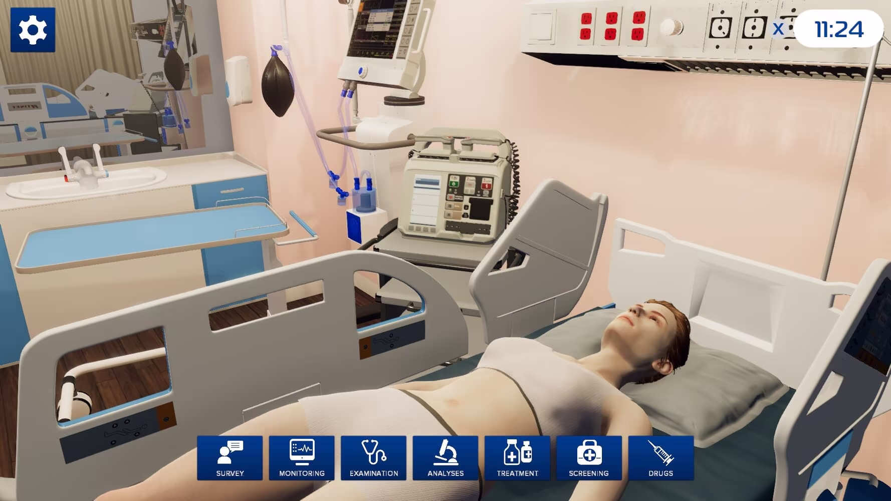An example of an interface in Leonardo VR