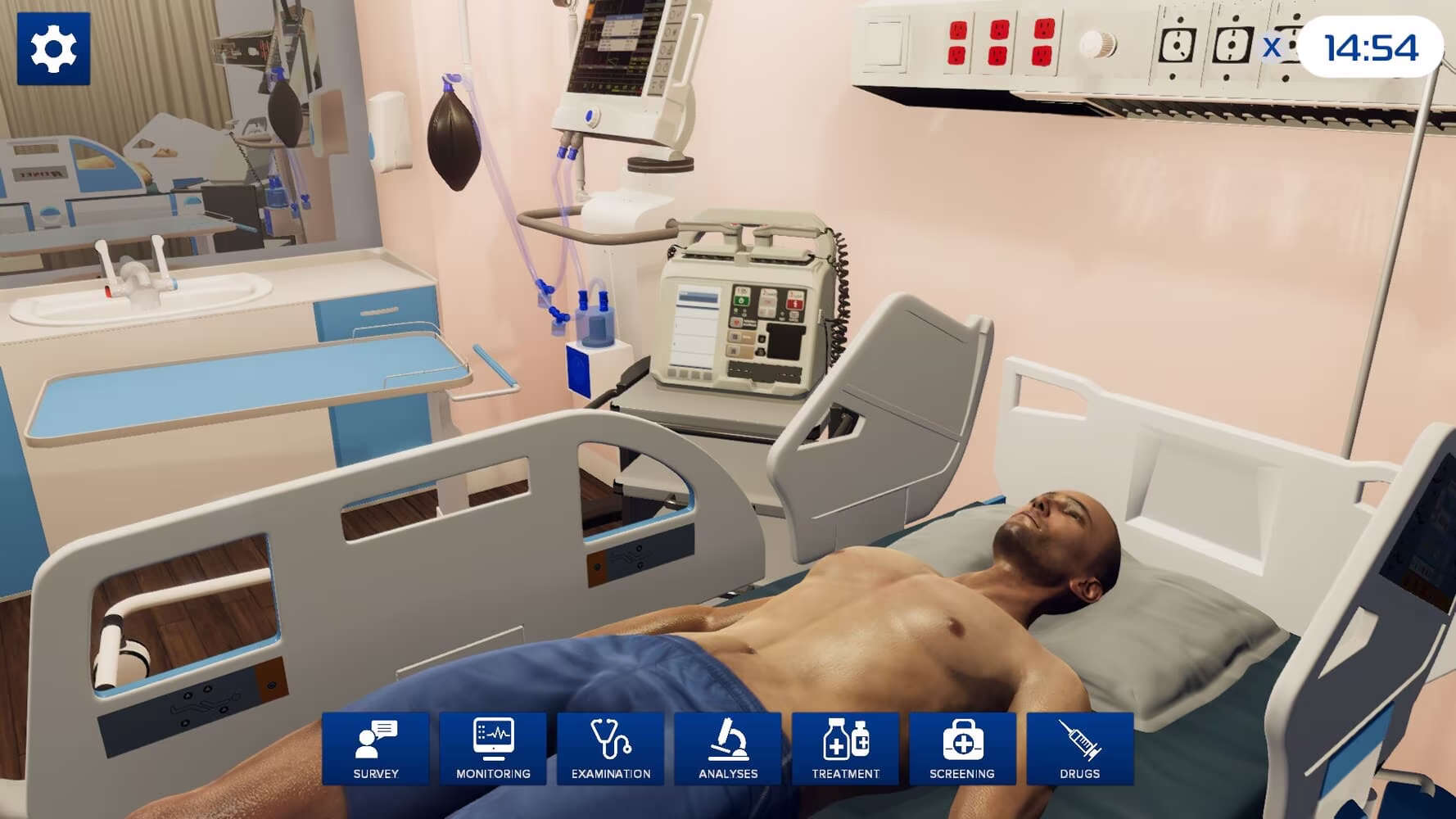 Virtual reality for training in patient care.