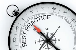 Arrow choosing the Best Practice