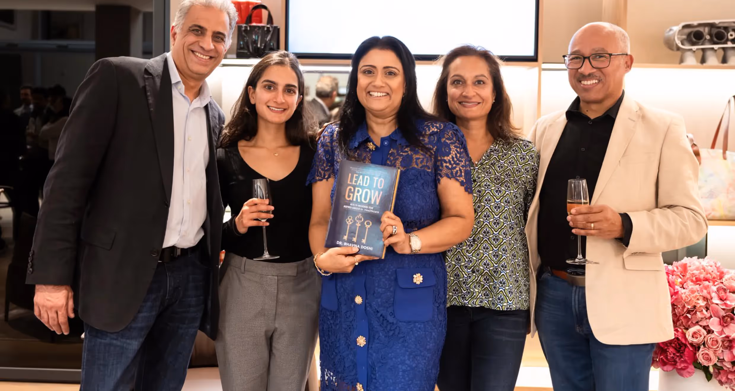 Networking at DWB Lead to Grow book launch event, Ferrari London