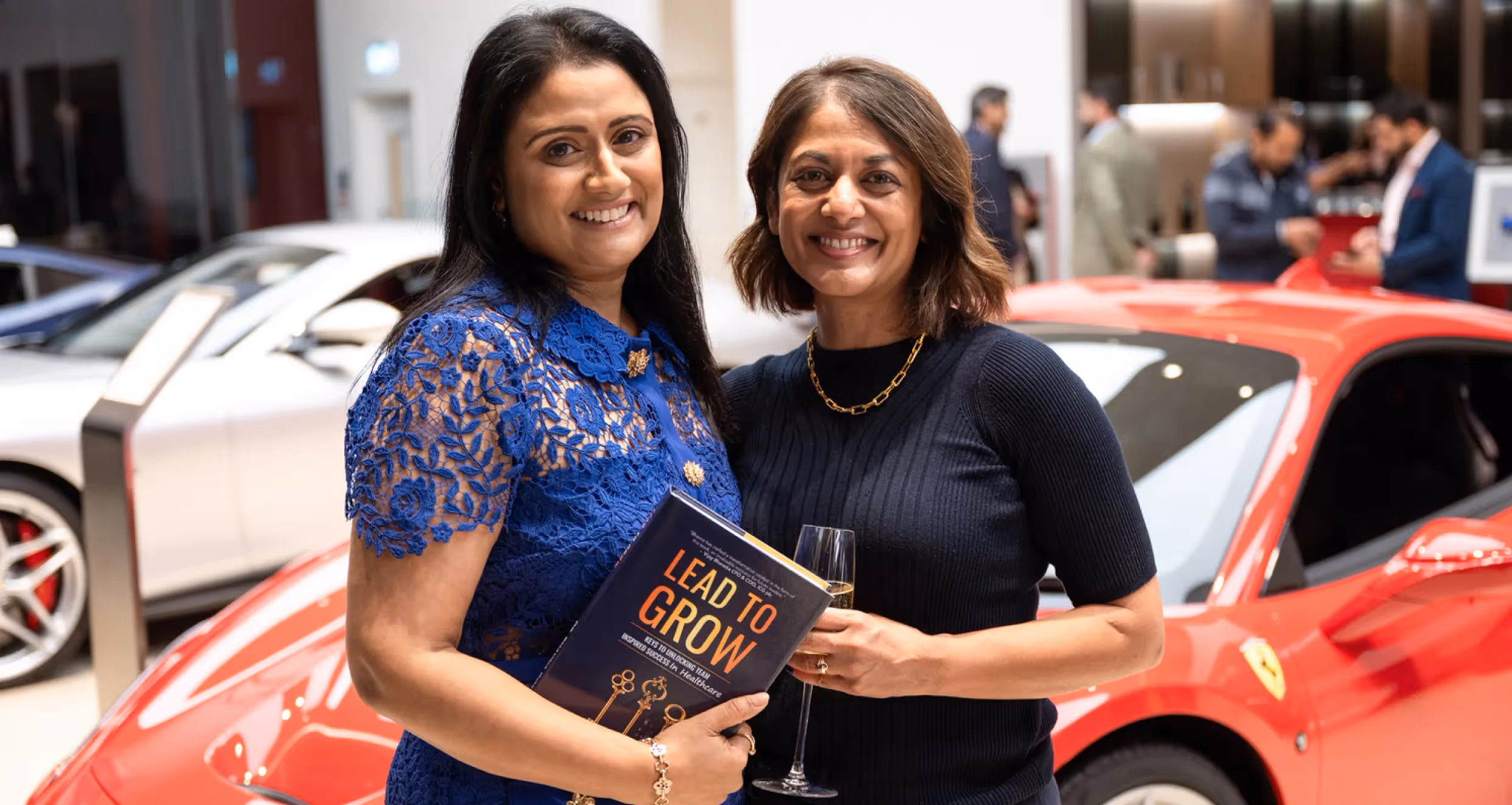 Ferrari showroom venue – Lead to Grow book launch event by DWB