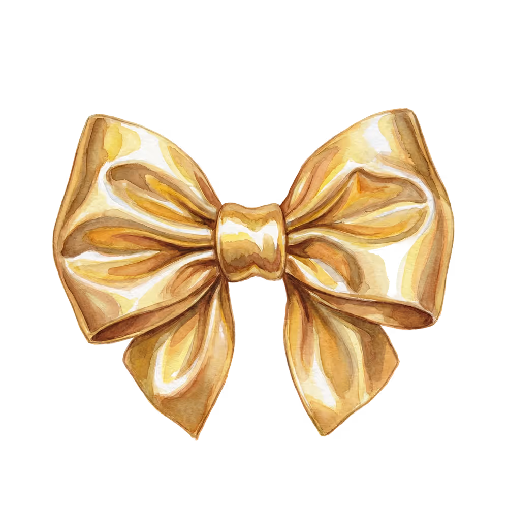 Golden bow detail representing G d’Or’s meticulous standards