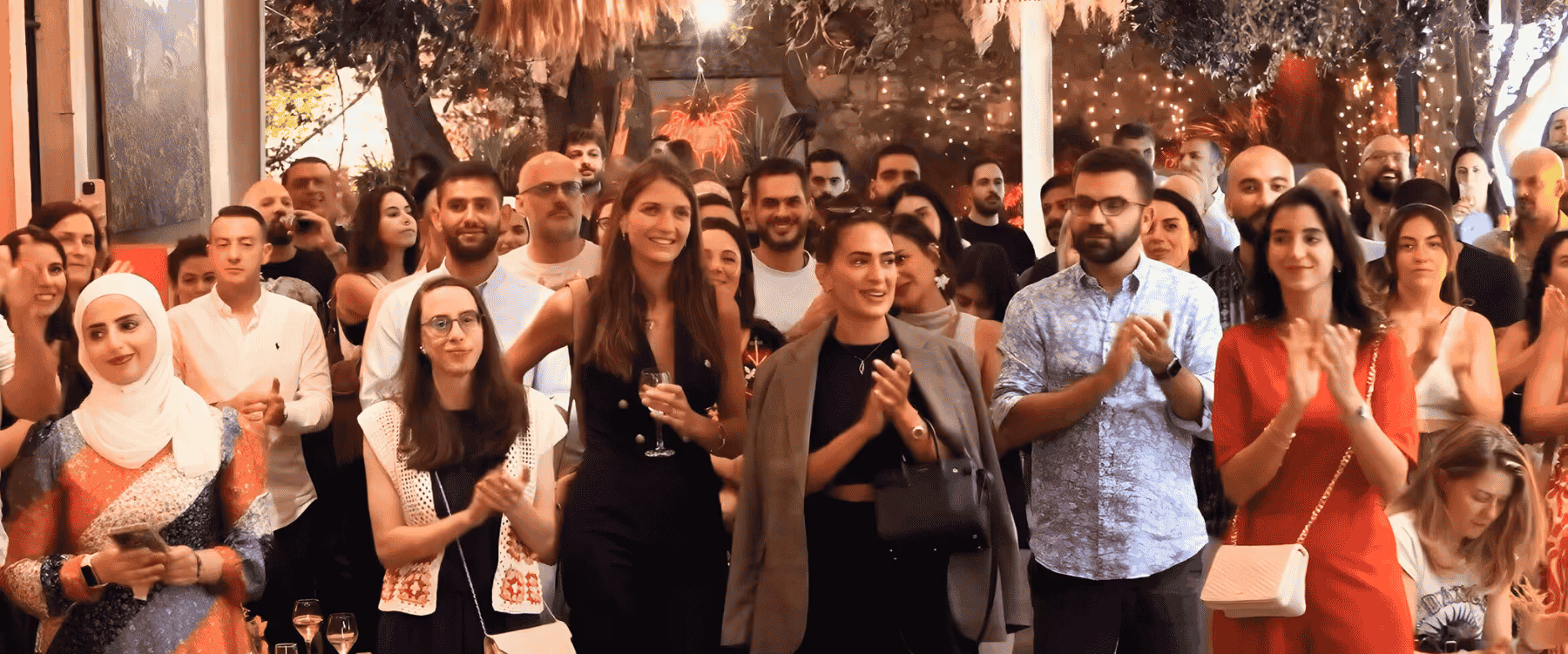 Group photo of Sira Community members from Jordan and the UAE connecting and growing together through shared values.