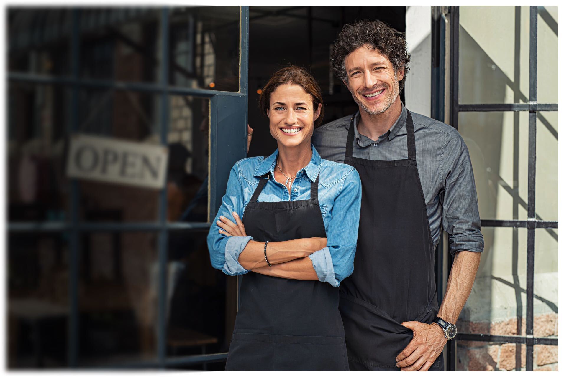 a couple opening their their business