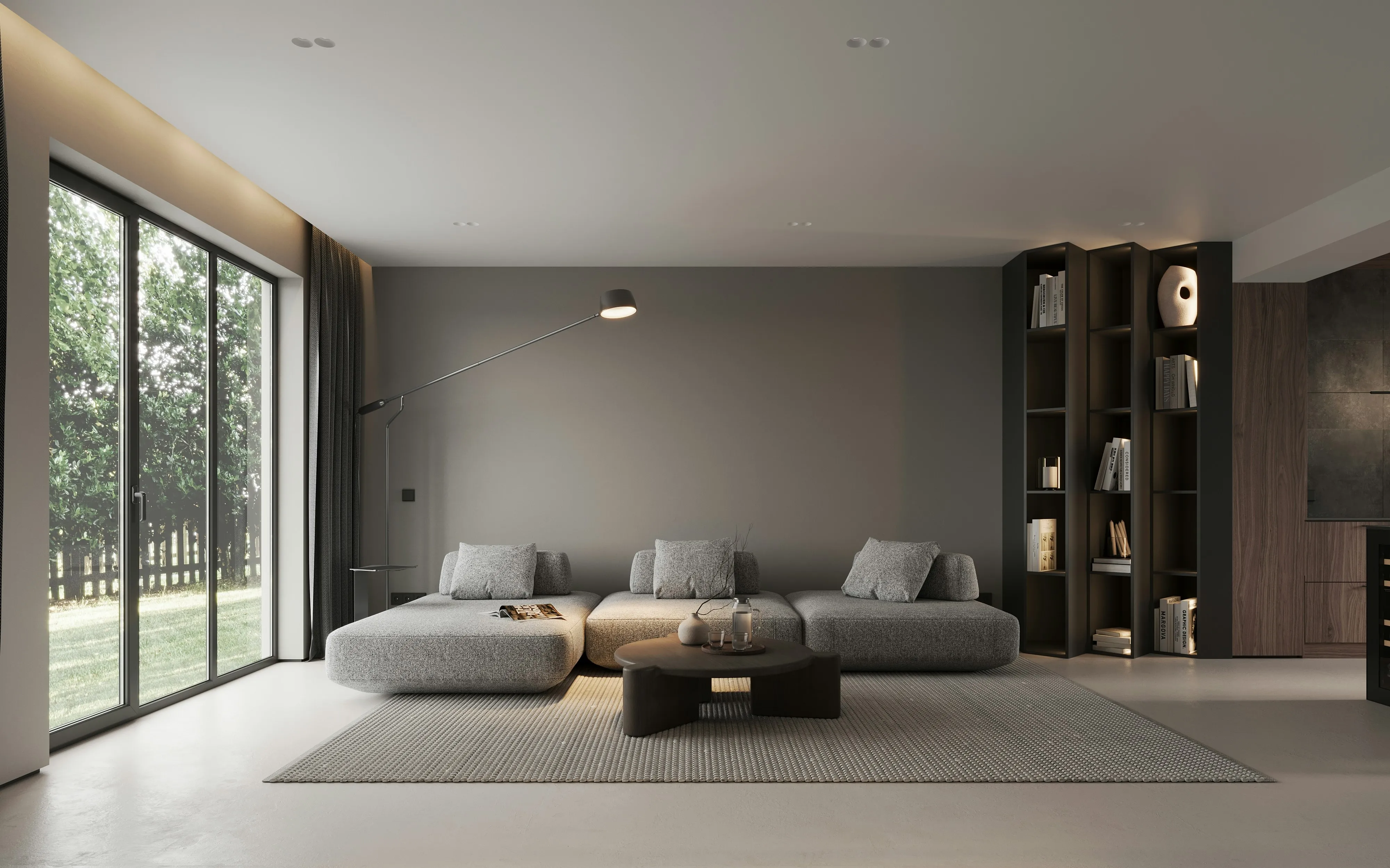 Modern Living Room with Sofa