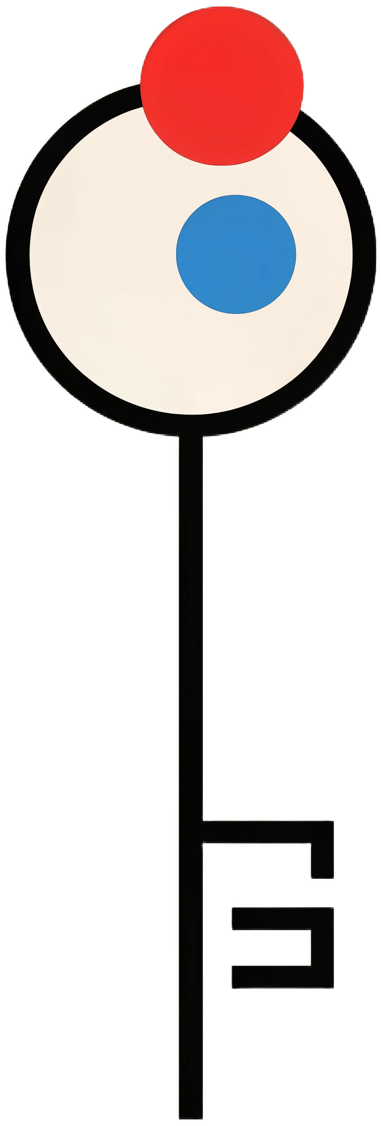 Minimalist Key Design Illustration