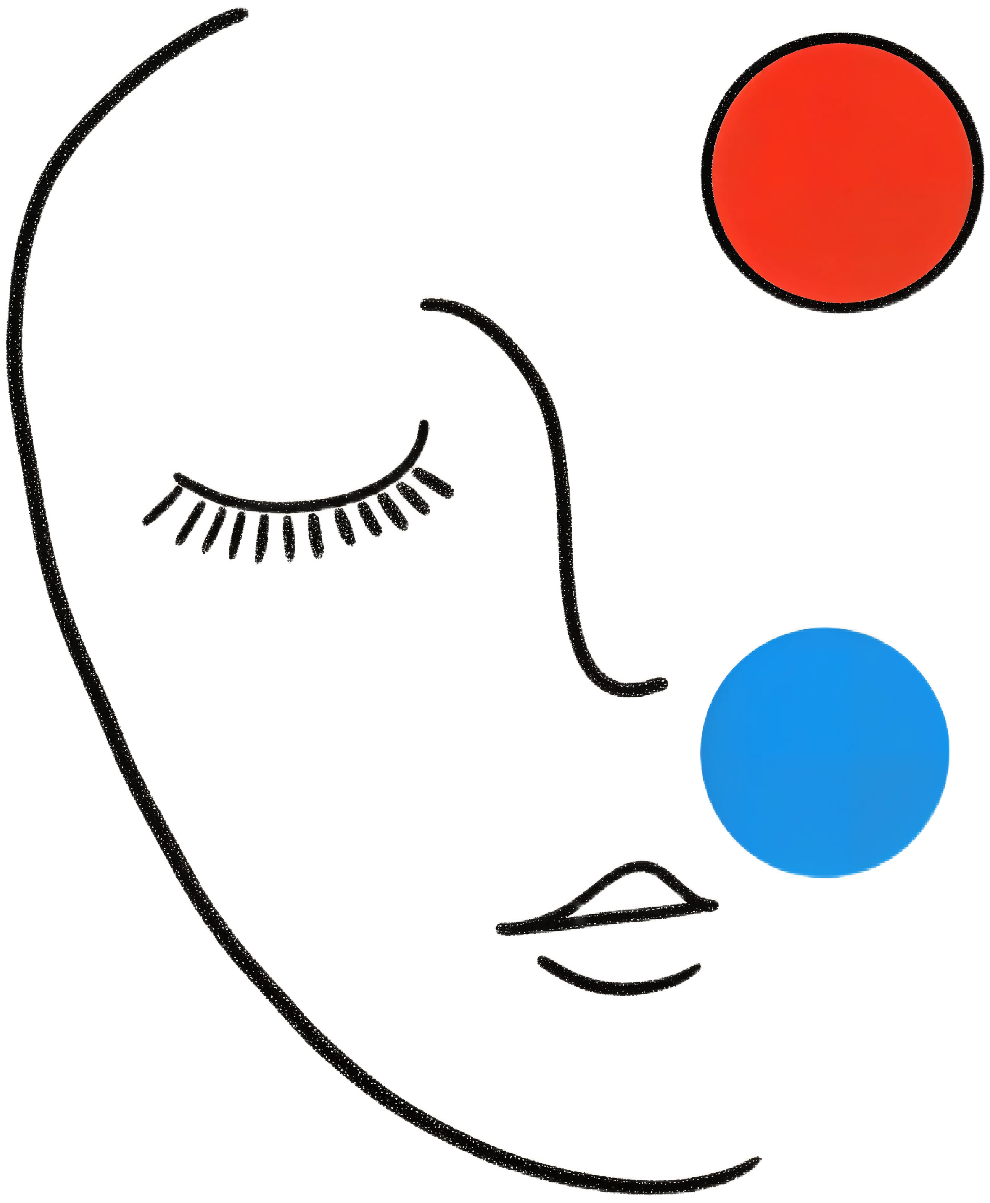 Minimalist Human Face Drawing