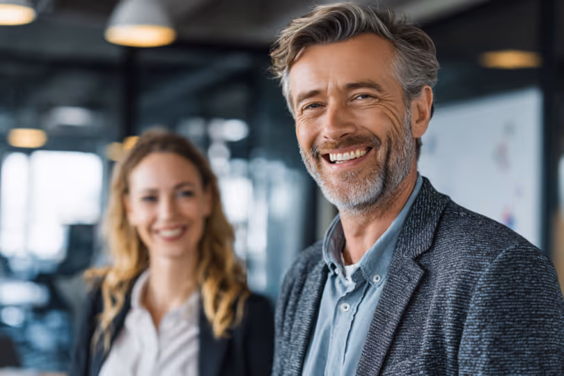Couple Smiling at camera