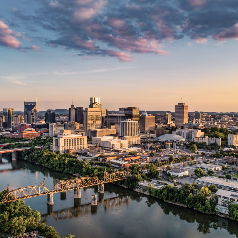 Landscape of a city in Tennessee